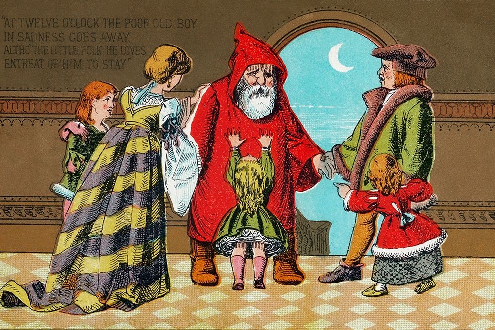 Father Christmas and His Little Friend art print by Marcus Ward & Co for $57.95 CAD
