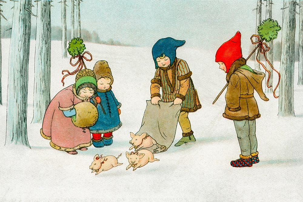 Joyeux Noel art print by Pauli Ebner for $57.95 CAD