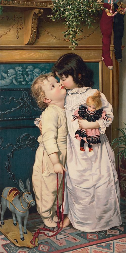 Under the Mistletoe art print by Library of Congress for $57.95 CAD