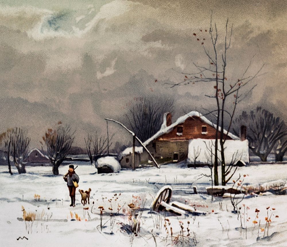 Winter Landscapes Hunter art print by L. Prang & Co for $57.95 CAD
