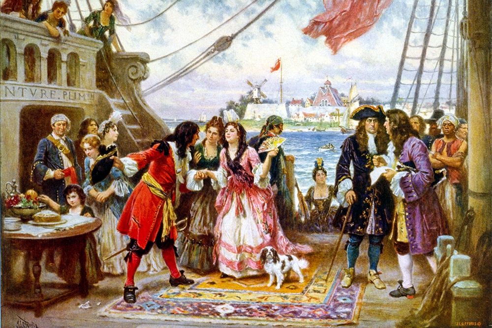 Captain Kidd in New York Harbor art print by Jean Leon Gerome Ferris for $57.95 CAD