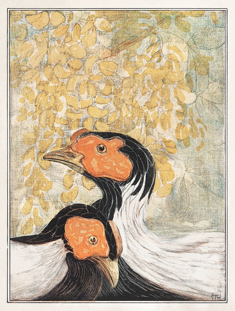 Two silver pheasants art print by Theo van Hoytema for $57.95 CAD