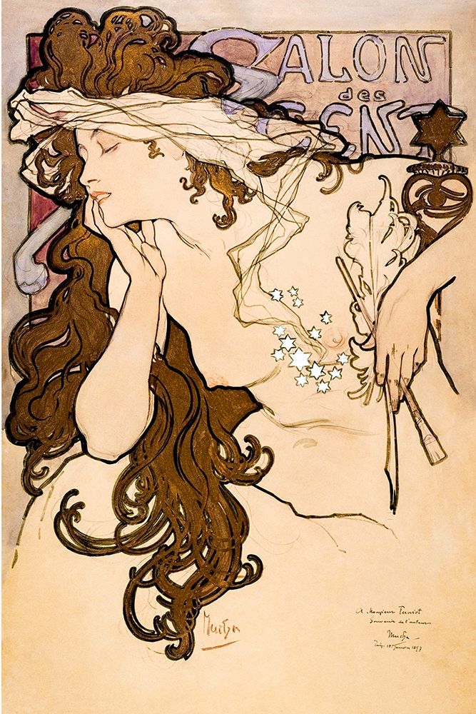 Salon des Cent poster art print by Alphonse Mucha for $57.95 CAD