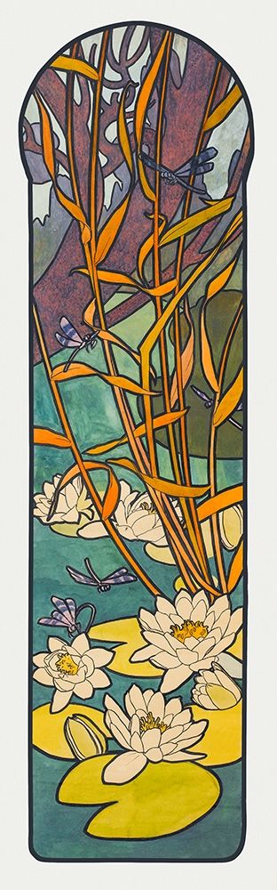 Stained glass box for the Fouquet jewelry store art print by Alphonse Mucha for $57.95 CAD