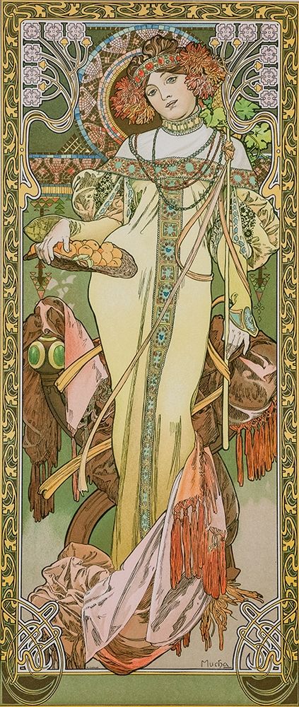 Autumn art print by Alphonse Mucha for $57.95 CAD