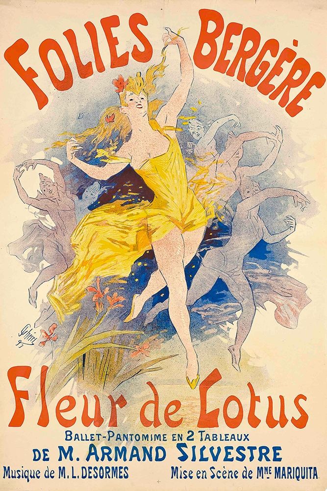 Folies Bergère, Fleur de Lotus art print by Jules Cheret for $57.95 CAD