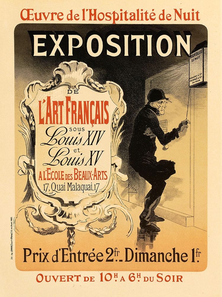 Hospitalite de Nuit art print by Jules Cheret for $57.95 CAD