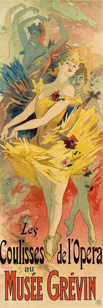 Les Coulisses de LOpera art print by Jules Cheret for $57.95 CAD