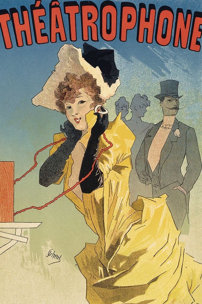Theatrophone art print by Jules Cheret for $57.95 CAD
