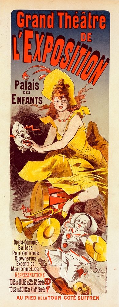 Grand Theatre de LExposition art print by Jules Cheret for $57.95 CAD