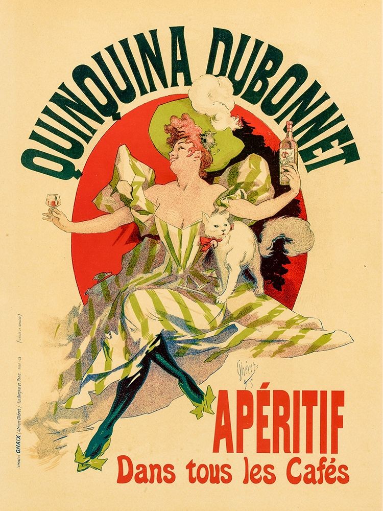 Quinquina Dubonnet Plate 109 art print by Jules Cheret for $57.95 CAD