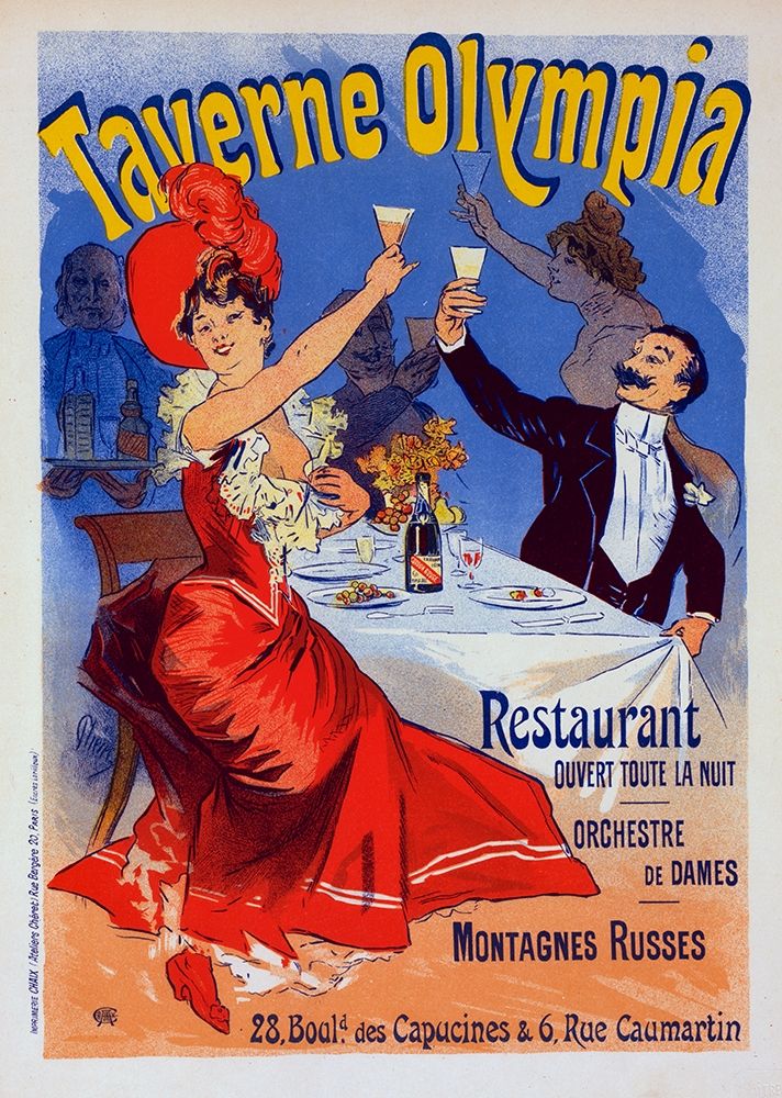 Taverne Olympia art print by Jules Cheret for $57.95 CAD