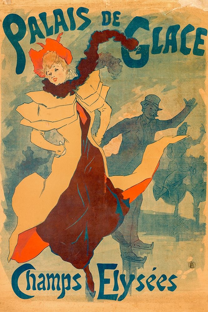 Ice Skating Rink art print by Jules Cheret for $57.95 CAD