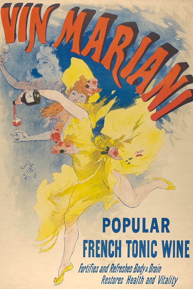 Vin Mariani-1894 art print by Jules Cheret for $57.95 CAD