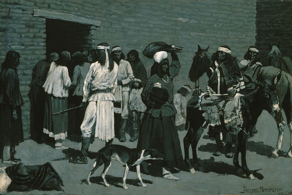 Pueblo Indian Village art print by Frederic Remington for $57.95 CAD