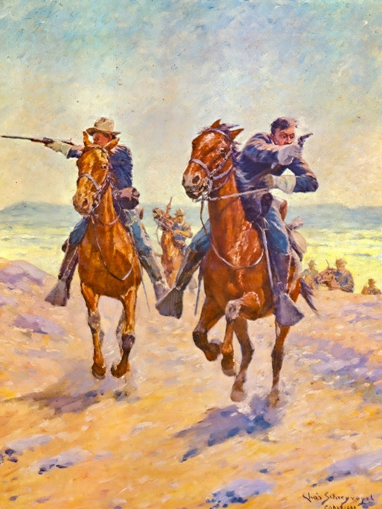 Troopers in Pursuit art print by Charles Schreyvogel for $57.95 CAD