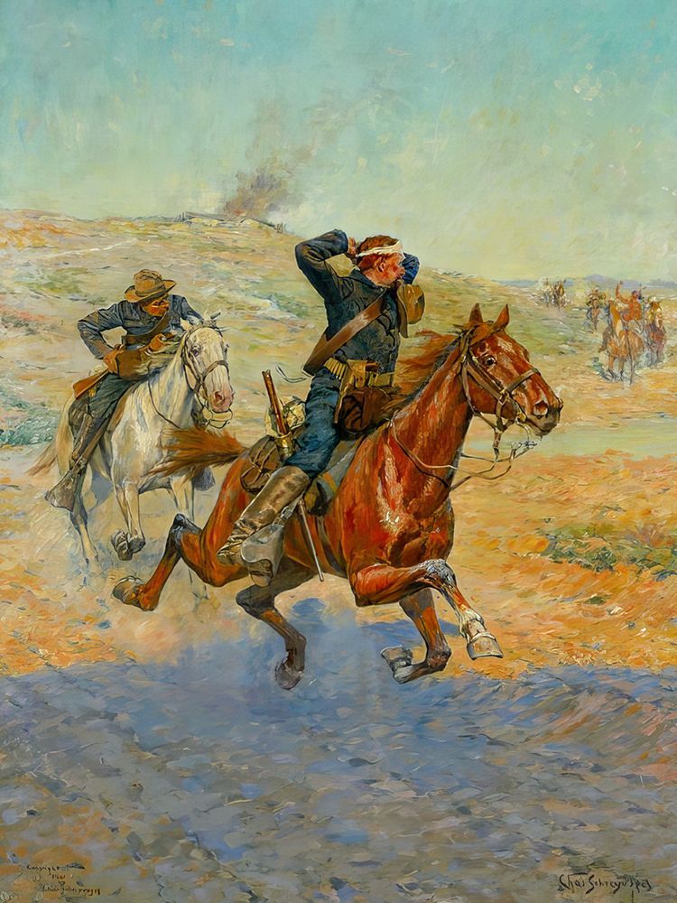 Going for Reinforcements art print by Charles Schreyvogel for $57.95 CAD
