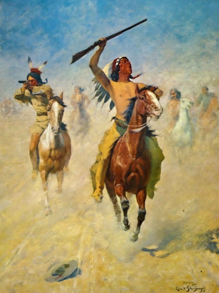 A Hot Trail art print by Charles Schreyvogel for $57.95 CAD