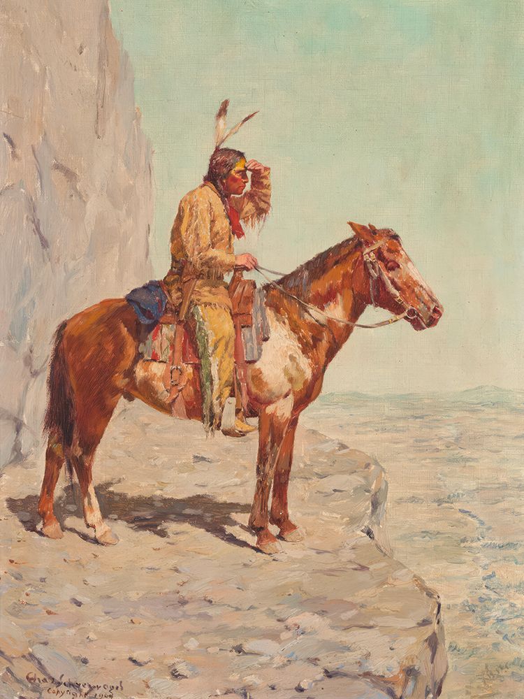 The Scout art print by Charles Schreyvogel for $57.95 CAD