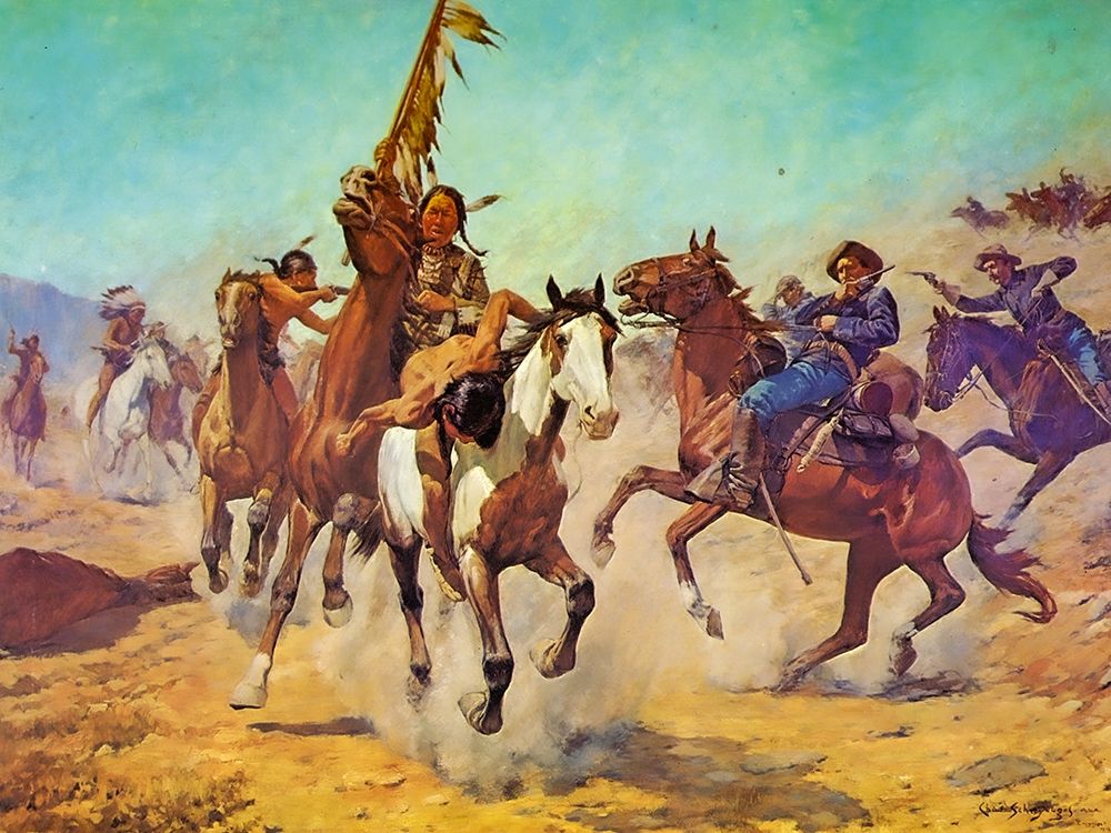 Silenced War Whoop art print by Charles Schreyvogel for $57.95 CAD