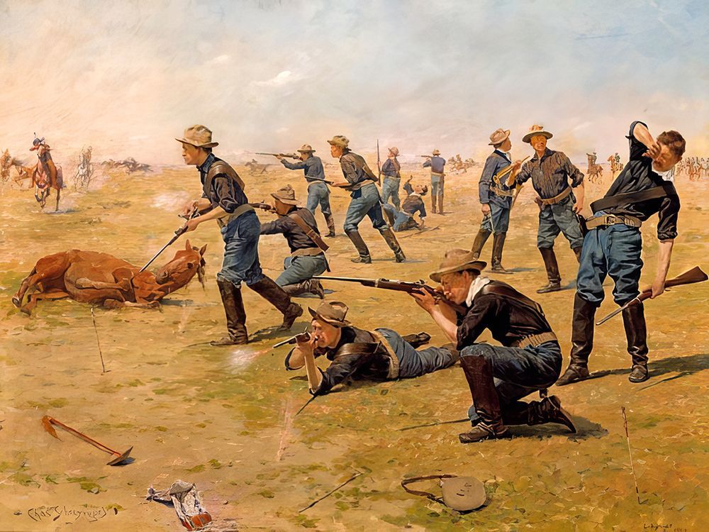 The Skirmish Line art print by Charles Schreyvogel for $57.95 CAD