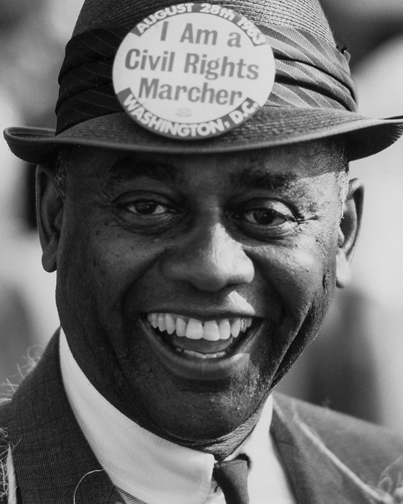A Demonstrator at the Civil Rights March on Washington art print by Rowland Scherman for $57.95 CAD