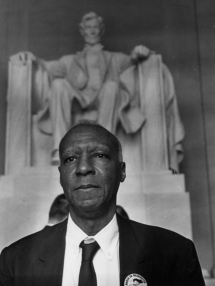 Civil Rights March on Washington-D.C. A. Philip Randolph-Organizer of the Demonstration art print by Rowland Scherman for $57.95 CAD