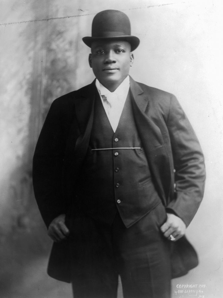 Jack Johnson the first African American world heavyweight champion boxer art print by U.S. Archives for $57.95 CAD