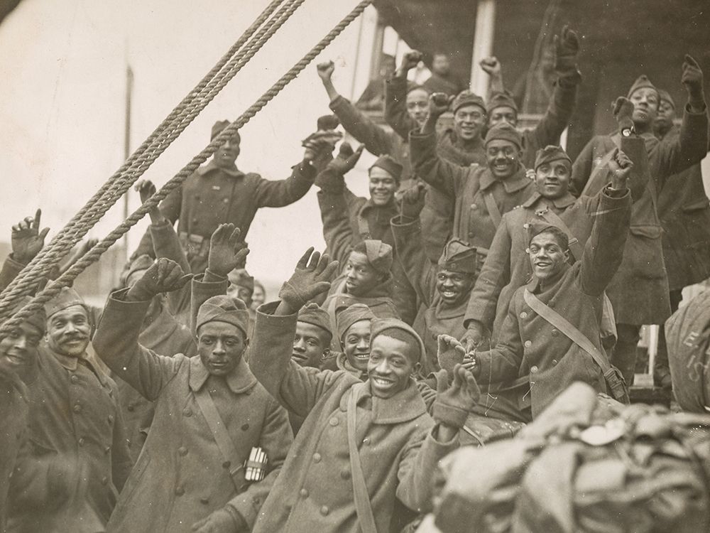 WWI The famous 369th arrive in New York City art print by U.S. Archives for $57.95 CAD