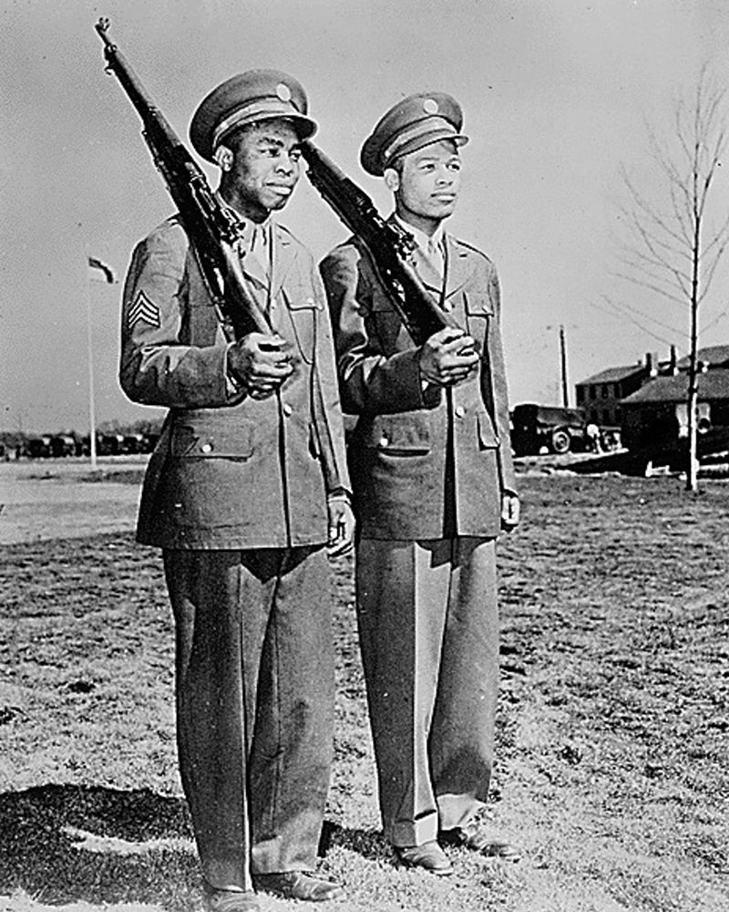 WWII Jackie Wilson (left) and Ray Robinson art print by U.S. Archives for $57.95 CAD