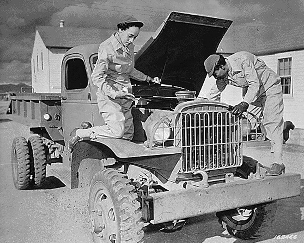 WWII Auxiliaries Ruth Wade and Lucille Mayo art print by U.S. Archives for $57.95 CAD
