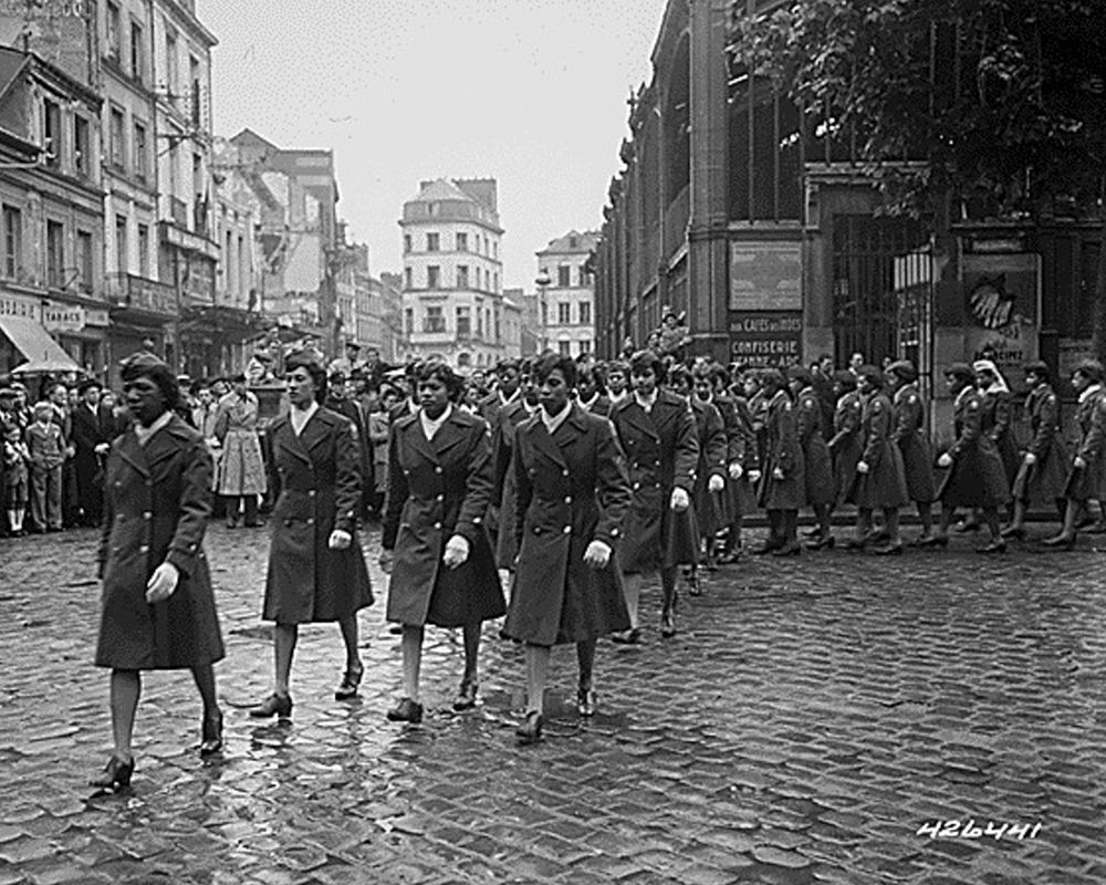 WWII Members of the 6888th Central Postal Directory Battalion art print by U.S. Archives for $57.95 CAD