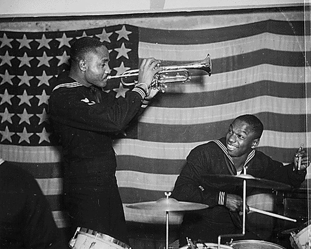 WWII Special United States Naval Construction Battalion Band art print by U.S. Archives for $57.95 CAD