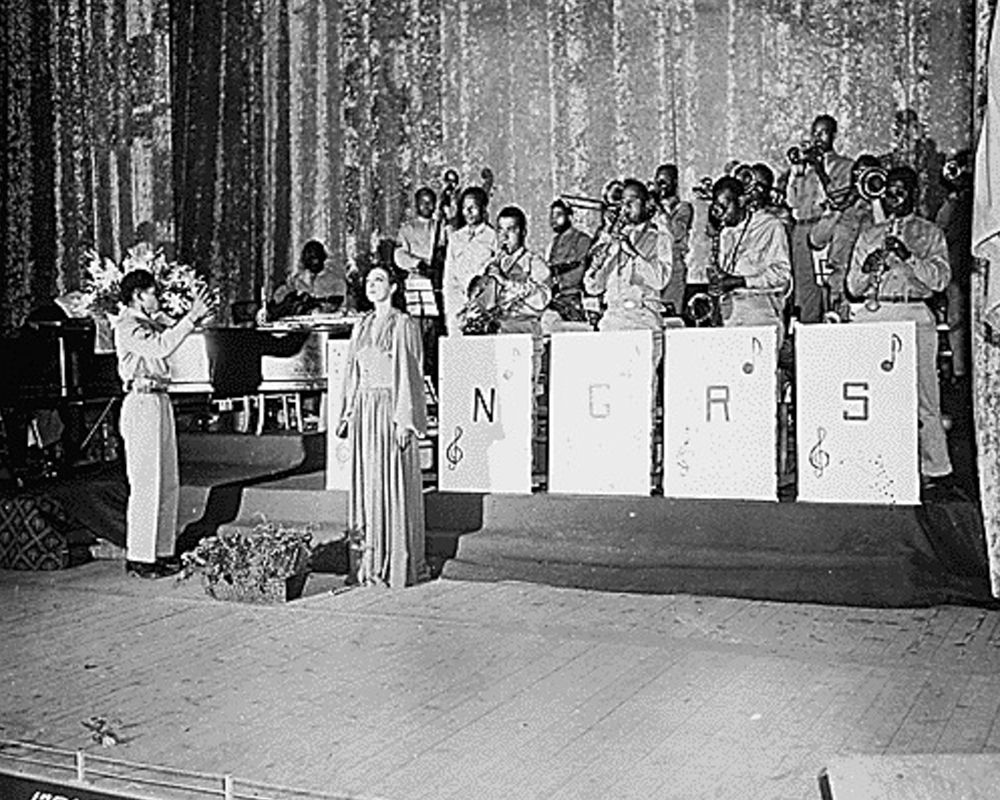 WWII Josephine Baker sings the National Anthem art print by U.S. Archives for $57.95 CAD