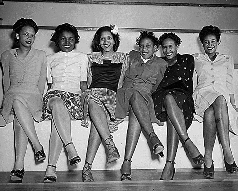 WWII Pin-up girls at NAS Seattle-Spring Formal Dance art print by U.S. Archives for $57.95 CAD