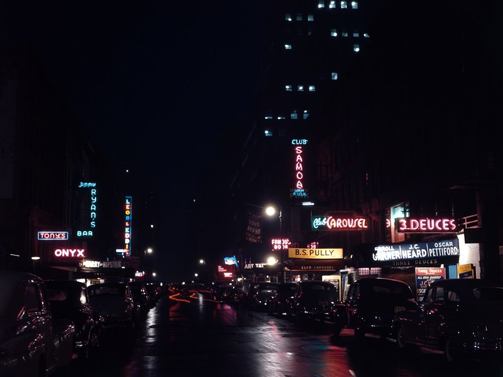 52nd Street-New York 1948 art print by William Gottlieb for $57.95 CAD