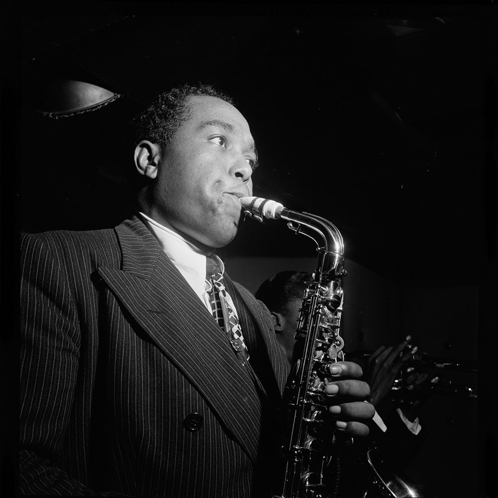 Charlie Parker in the Three Deuces of New York 1947 art print by William Gottlieb for $57.95 CAD