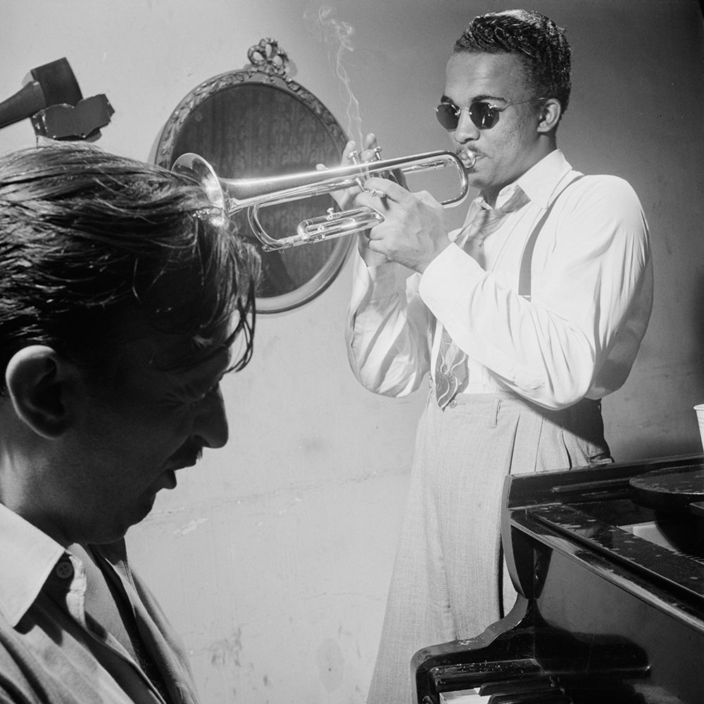 Howard McGhee and Brick Fleagle-New York 1947 art print by William Gottlieb for $57.95 CAD