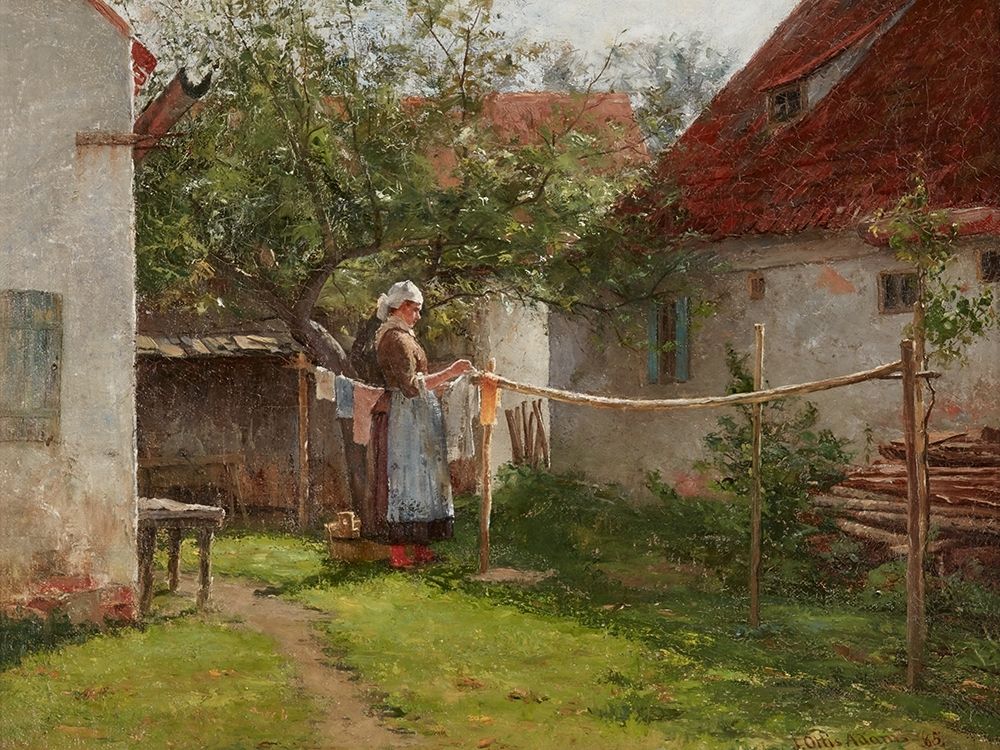 Wash Day-Bavaria art print by John Ottis Adams for $57.95 CAD