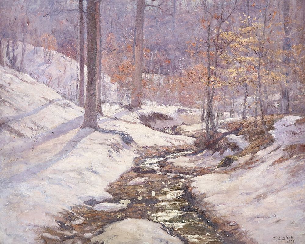 Winter Sunlight art print by Theodore Clement Steele for $57.95 CAD