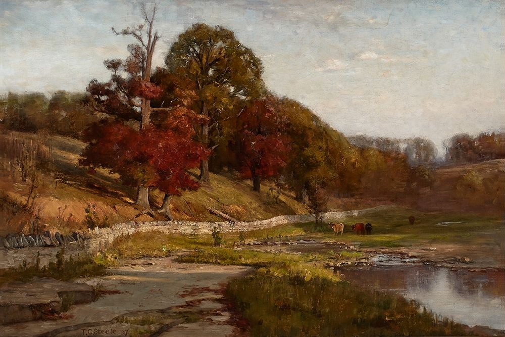 Oaks of Vernon art print by Theodore Clement Steele for $57.95 CAD