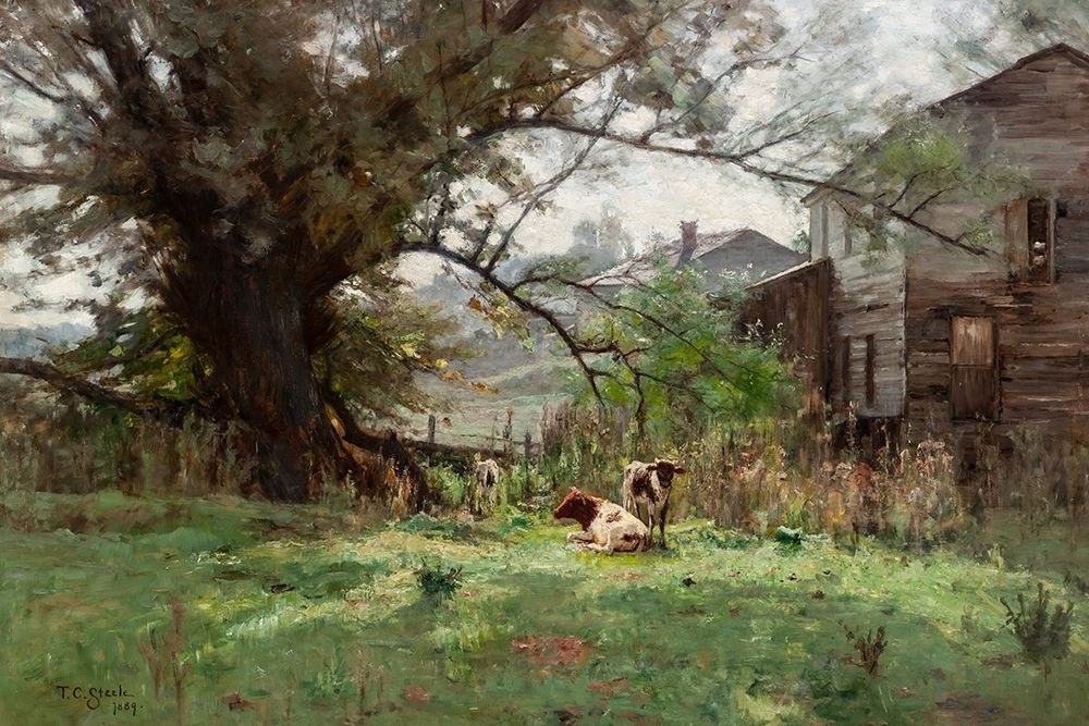 Morning-Old Schofields Mill art print by Theodore Clement Steele for $57.95 CAD