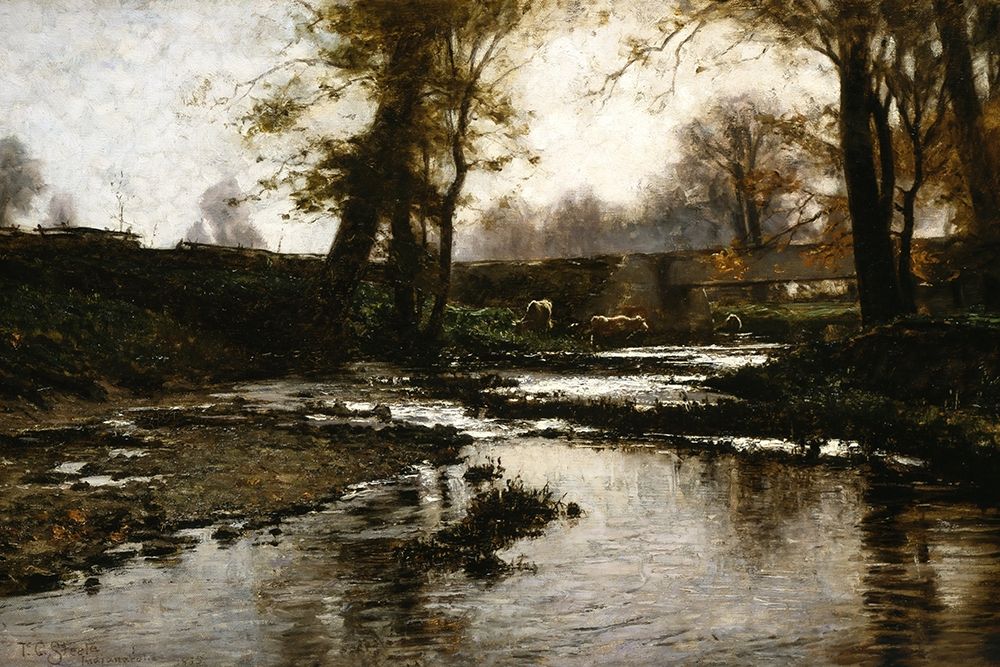 Pleasant Run art print by Theodore Clement Steele for $57.95 CAD