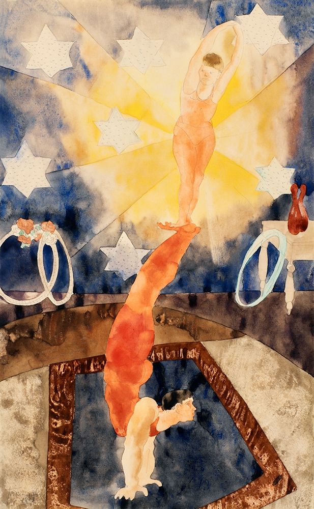 Two Acrobats in Red Tights art print by Charles Demuth for $57.95 CAD