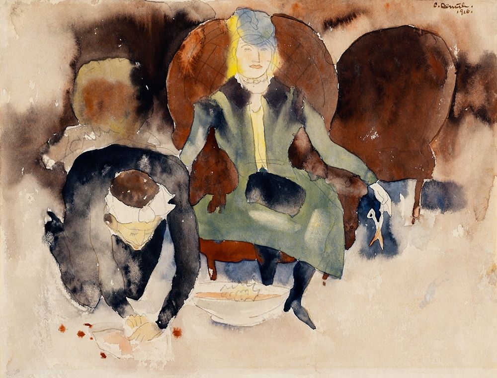 Scene after Georges Stabs Himself with the Scissors art print by Charles Demuth for $57.95 CAD
