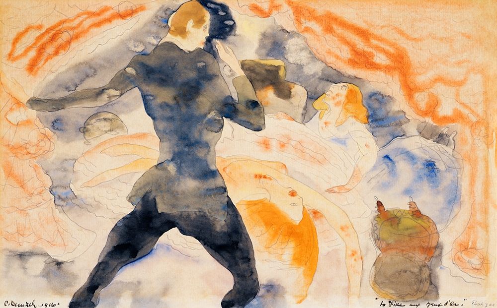 The Girl with the Golden Eyes-La Fille aux yeux dor art print by Charles Demuth for $57.95 CAD