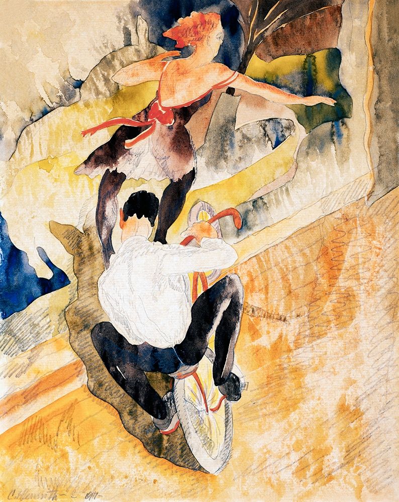 Bicycle Acrobats art print by Charles Demuth for $57.95 CAD