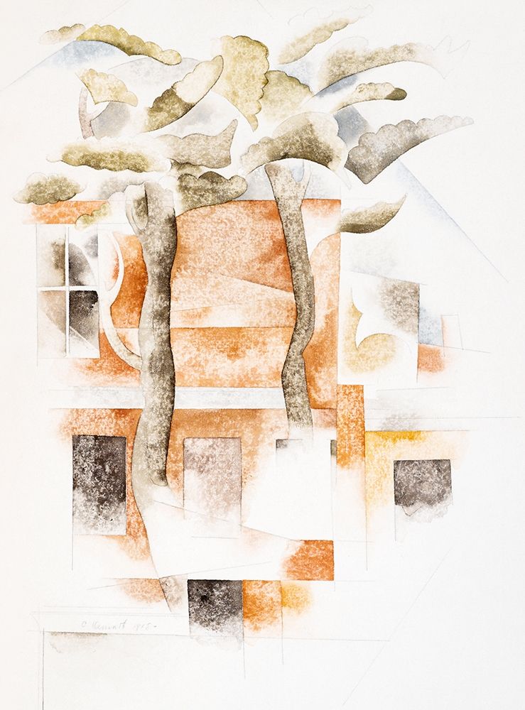 Bermuda-Houses Seen Through Trees art print by Charles Demuth for $57.95 CAD