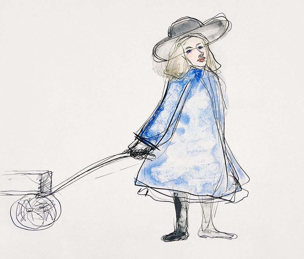 Girl Pulling Wagon art print by Charles Demuth for $57.95 CAD