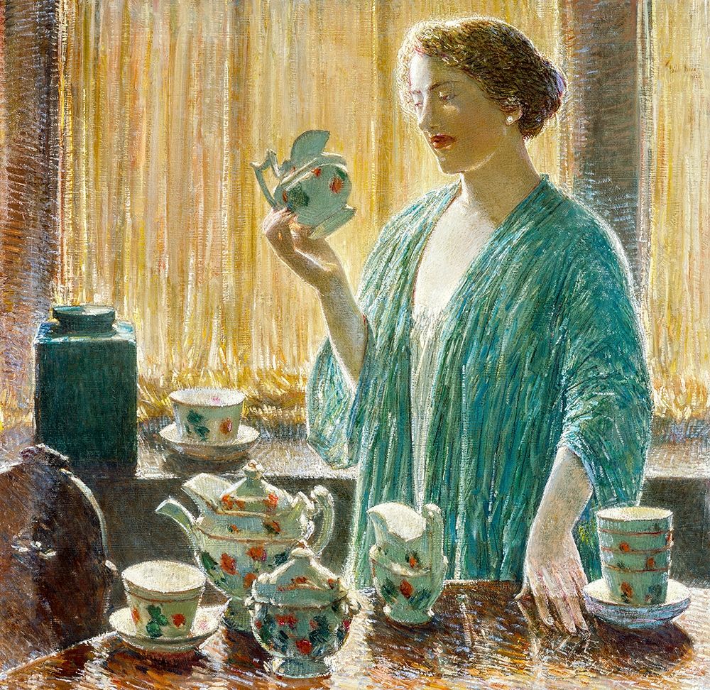 Strawberry Tea Set art print by Childe Hassam for $57.95 CAD